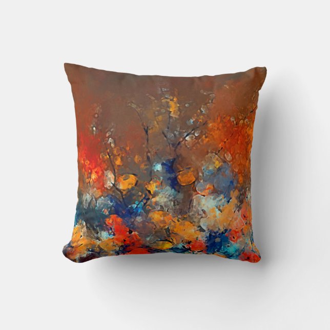 Modern art. Colourful contemporary artwork. Colour Cushion (Front)
