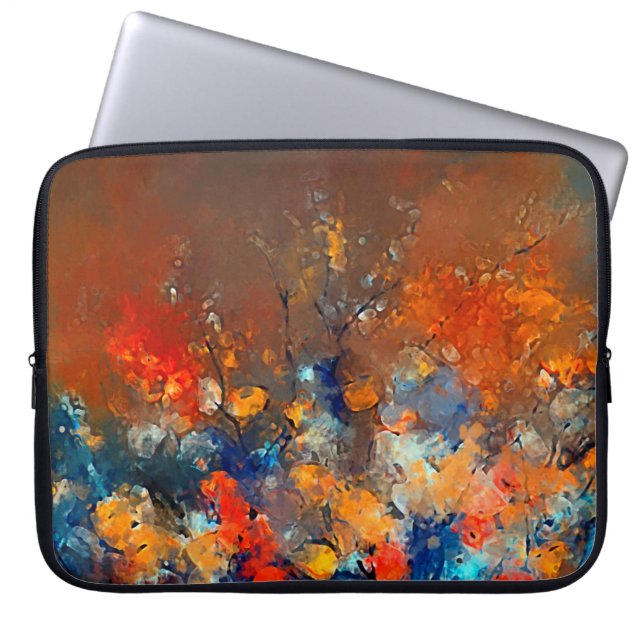 Modern art. Colourful contemporary artwork. Colour Laptop Sleeve (Front)
