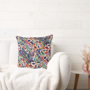 Modern Art Colourful Mosaic Cushion