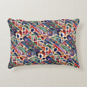 Modern Art Colourful Mosaic Decorative Cushion