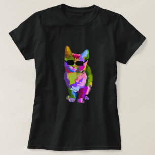 Modern art cool pop art kitty cat T-Shirt