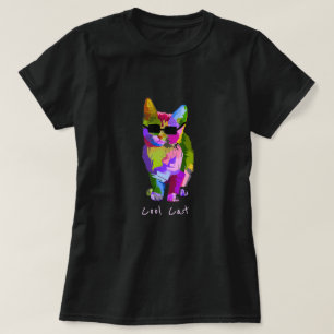 Modern art cool pop art kitty cat T-Shirt