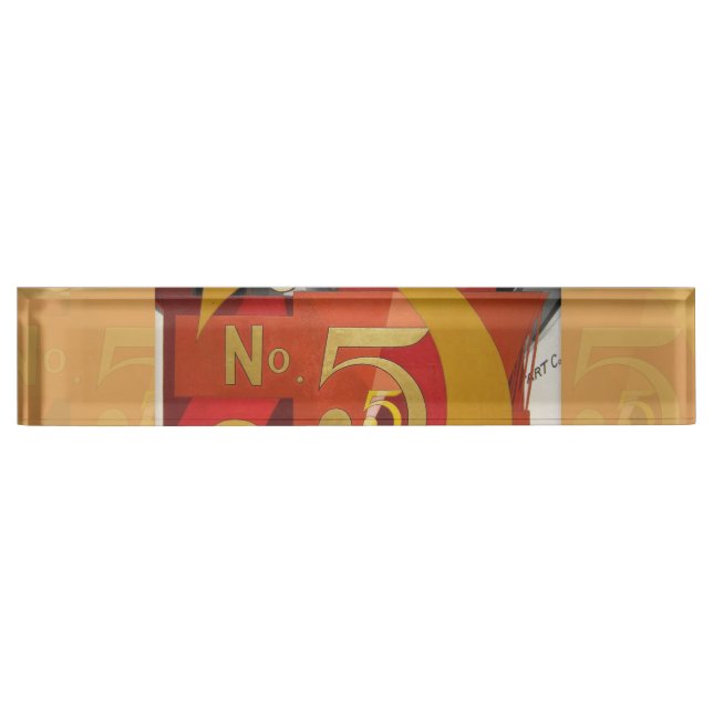 Modern Art Cubist Demuth Figure 5 in Gold Nameplate (Front)