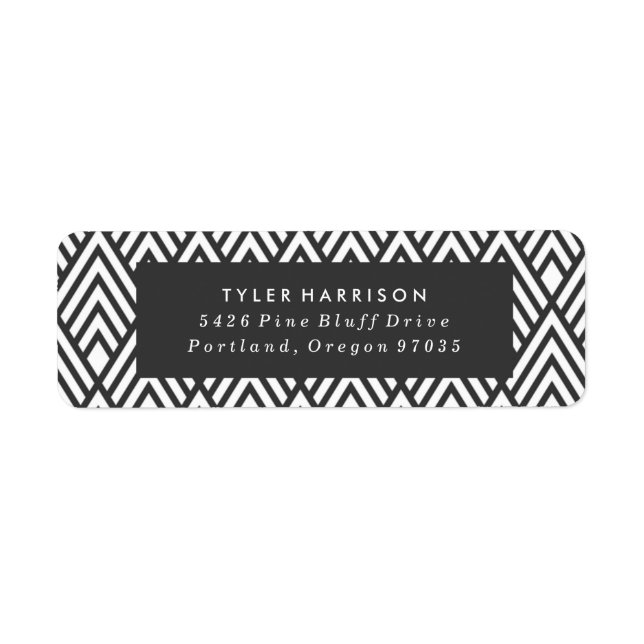 Modern Art Deco | Graduation Address Labels (Front)
