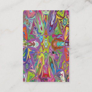 Modern Art Deco Multi-colour For clothes and decor Business Card