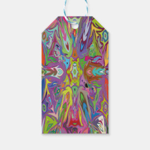 Modern Art Deco Multi-colour For clothes and decor Gift Tags