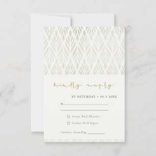 MODERN ART DECO WHITE SILVER WEDDING RSVP CARDS