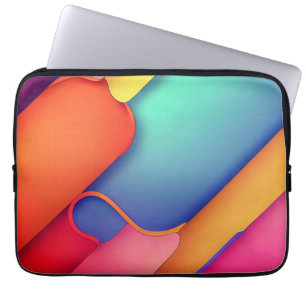 Modern Art Design Folds of Color Laptop Sleeve