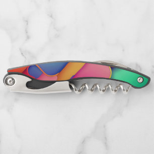 Modern Art Design Folds of Colour  Corkscrew
