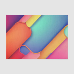 Modern Art Design Folds of Colour Tissue Paper