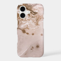 Modern Art Foil Pink Swirls