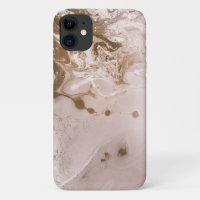 Modern Art Foil Pink Swirls
