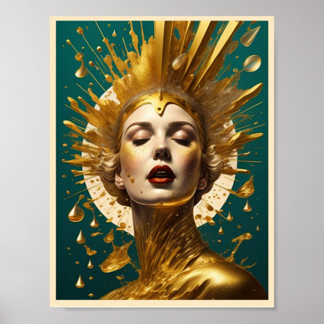 Modern Art Girl Poster (Front)