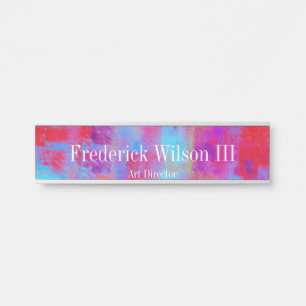 Modern Art Hanging Desk Wall Door Cubical Sign