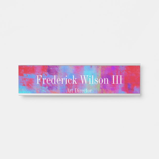 Modern Art Hanging Desk Wall Door Cubical Sign (Front)