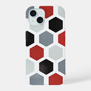Modern Art Hexagon Pattern iPhone 15 Case
