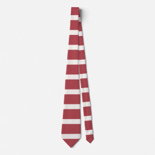 Modern Art Horizontal Stripes Pink Bright Vanilla Tie