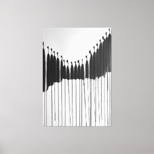 Modern ART Impersonal Society Canvas Print