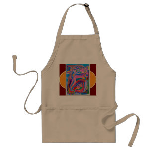 "Modern Art-Inspired Colourful Apron: A Bold Touch Standard Apron