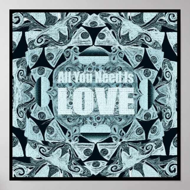 Modern Art Mandala Poster (Front)