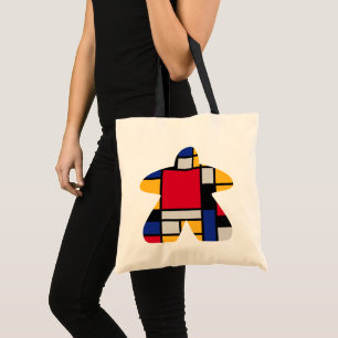 Modern Art Meeple Basic Tote