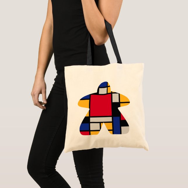 Modern Art Meeple Basic Tote (Front (Product))