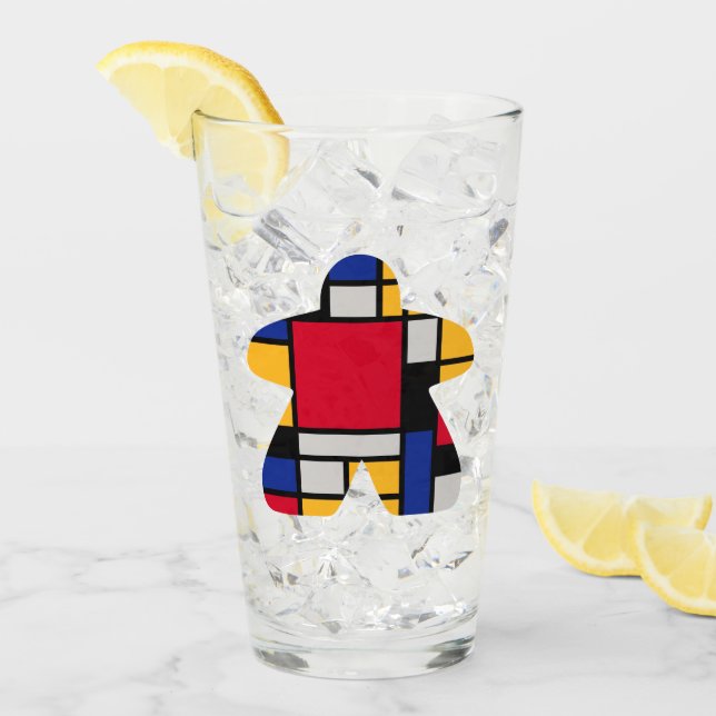 Modern Art Meeple Tumbler (Front Ice)