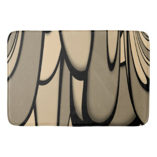 Modern Art Melting Brown Hues  Bath Mat