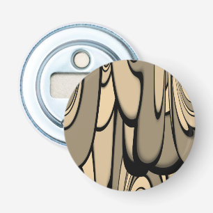 Modern Art Melting Brown Hues Bottle Opener