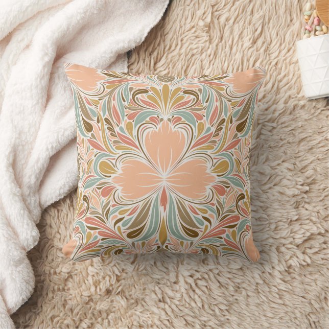 Modern Art Nouveau Boho Pattern  Cushion (Blanket)