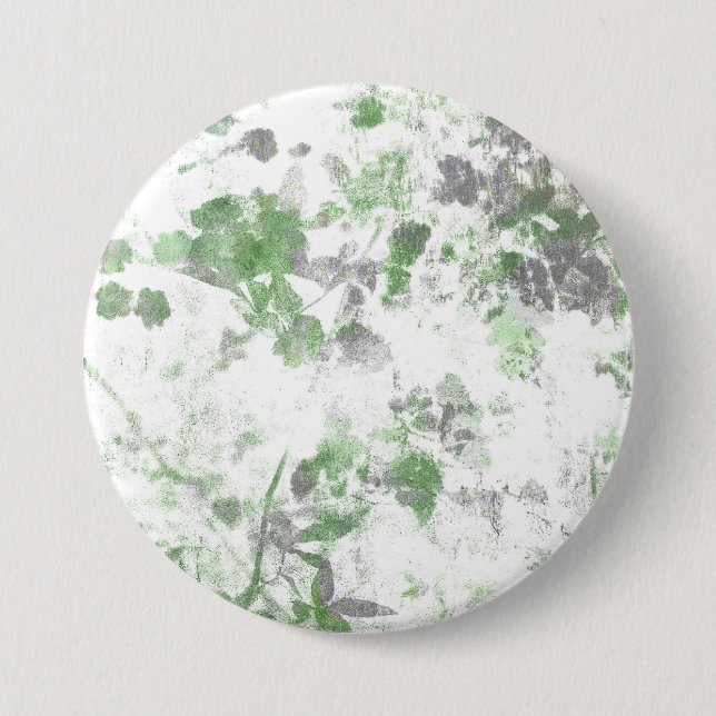 Modern art of flower pattern and wall texture mix 7.5 cm round badge (Front)