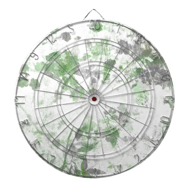 Modern art of flower pattern and wall texture mix dartboard (Front)