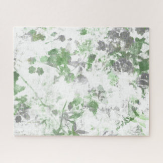 Modern art of flower pattern and wall texture mix jigsaw puzzle