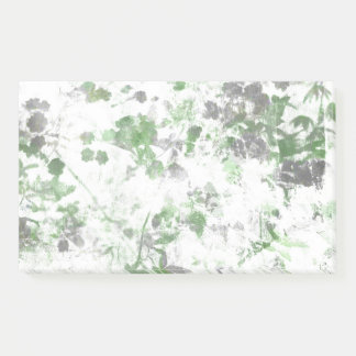 Modern art of flower pattern and wall texture mix post-it notes