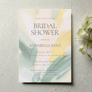 Modern Art Painting Wedding Bridal Shower Invitation