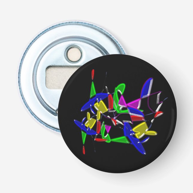 Modern art paintings ,Colour explosion Bottle Opener (Front)
