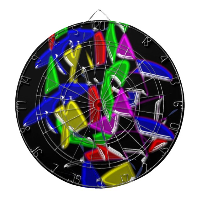 Modern art paintings ,Colour explosion Dartboard (Front)