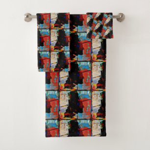 Modern Art Pilgrim Hand Towel