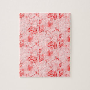 Modern art pinkish red jigsaw puzzle