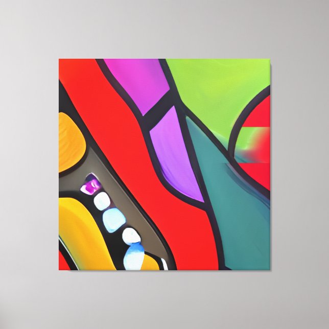 Modern art representative of our society canvas print (Front)