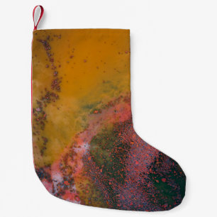 Modern art small christmas stocking