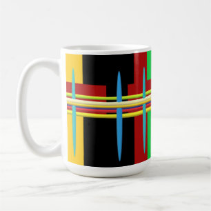 Modern art stripes neat abstract coffee mug