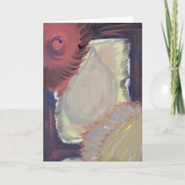 Modern Art Thank You Card (Front)