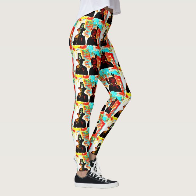 Modern Art Thanksgiving Leggings (Right)