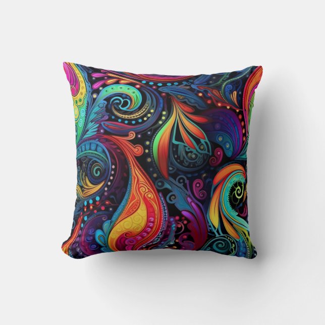 Modern Art Throw Pillow (Front)