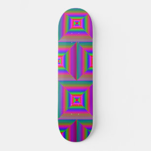 Modern art tiles skateboard