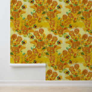 Modern Art Van Gogh's Sunflowers  Wallpaper