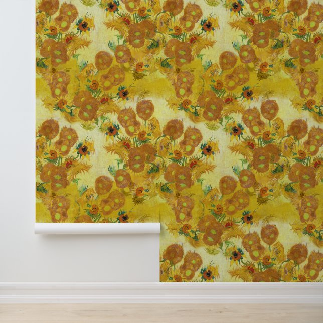 Modern Art Van Gogh's Sunflowers  Wallpaper (Application)
