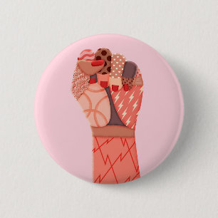 Modern Art Womens Protest 6 Cm Round Badge