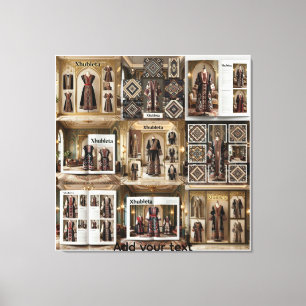 Modern Artefact UNESCO Protected Albanian Couture Canvas Print
